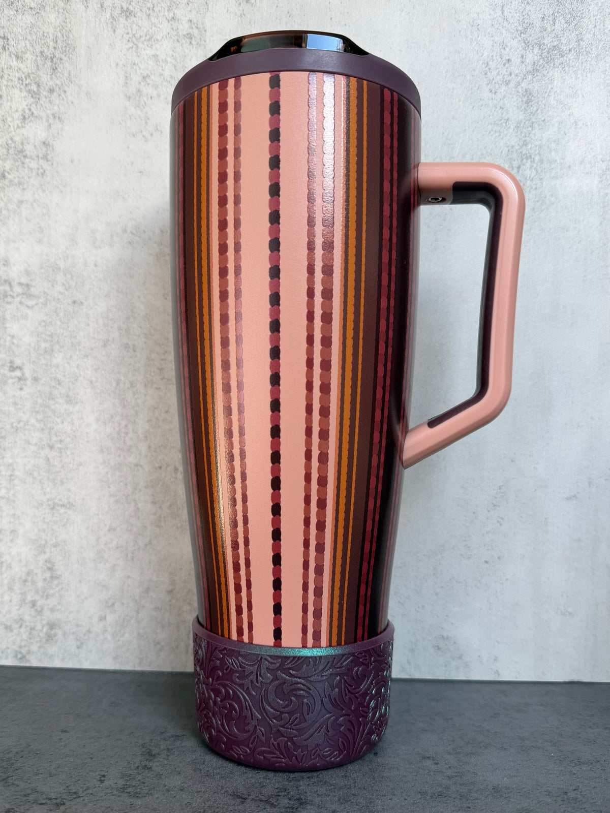 The Baroque Collection - Plum - Silicone Tumbler Boot 20-40oz