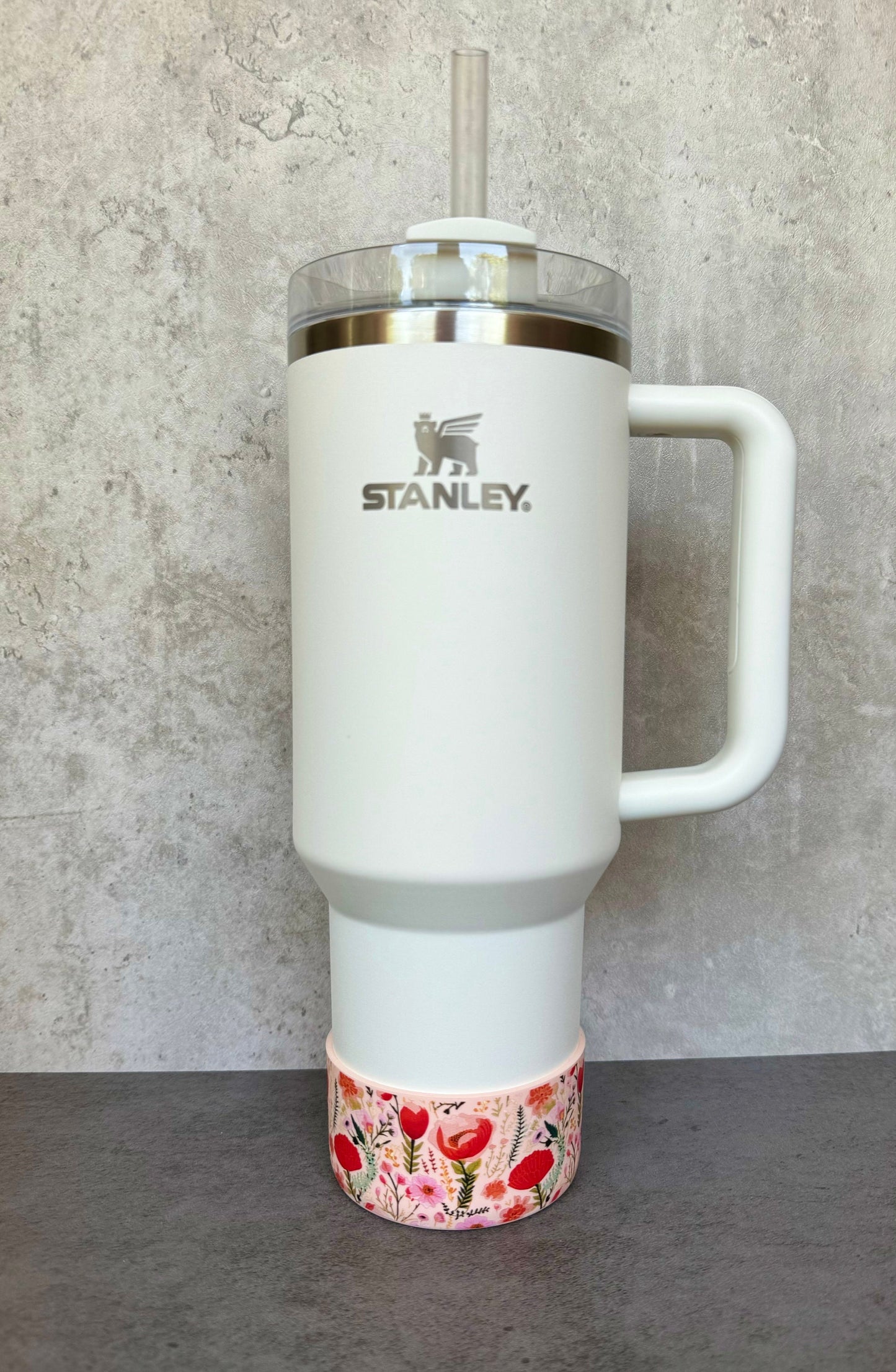 Carnelian Floral - Silicone Stanley Tumbler Boot 20-40oz