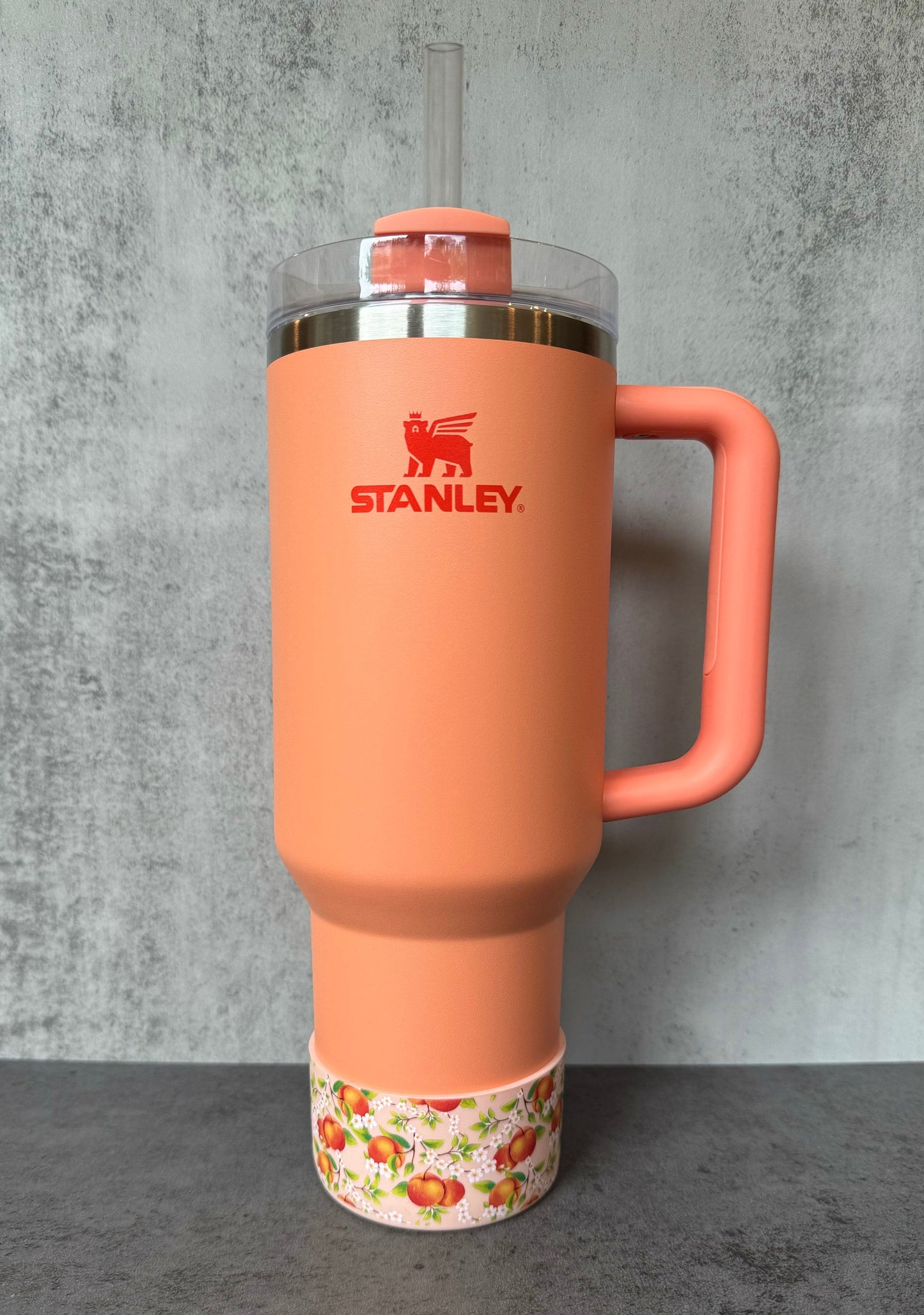 Peach Blossoms - Silicone Stanley Tumbler Boot 20-40oz