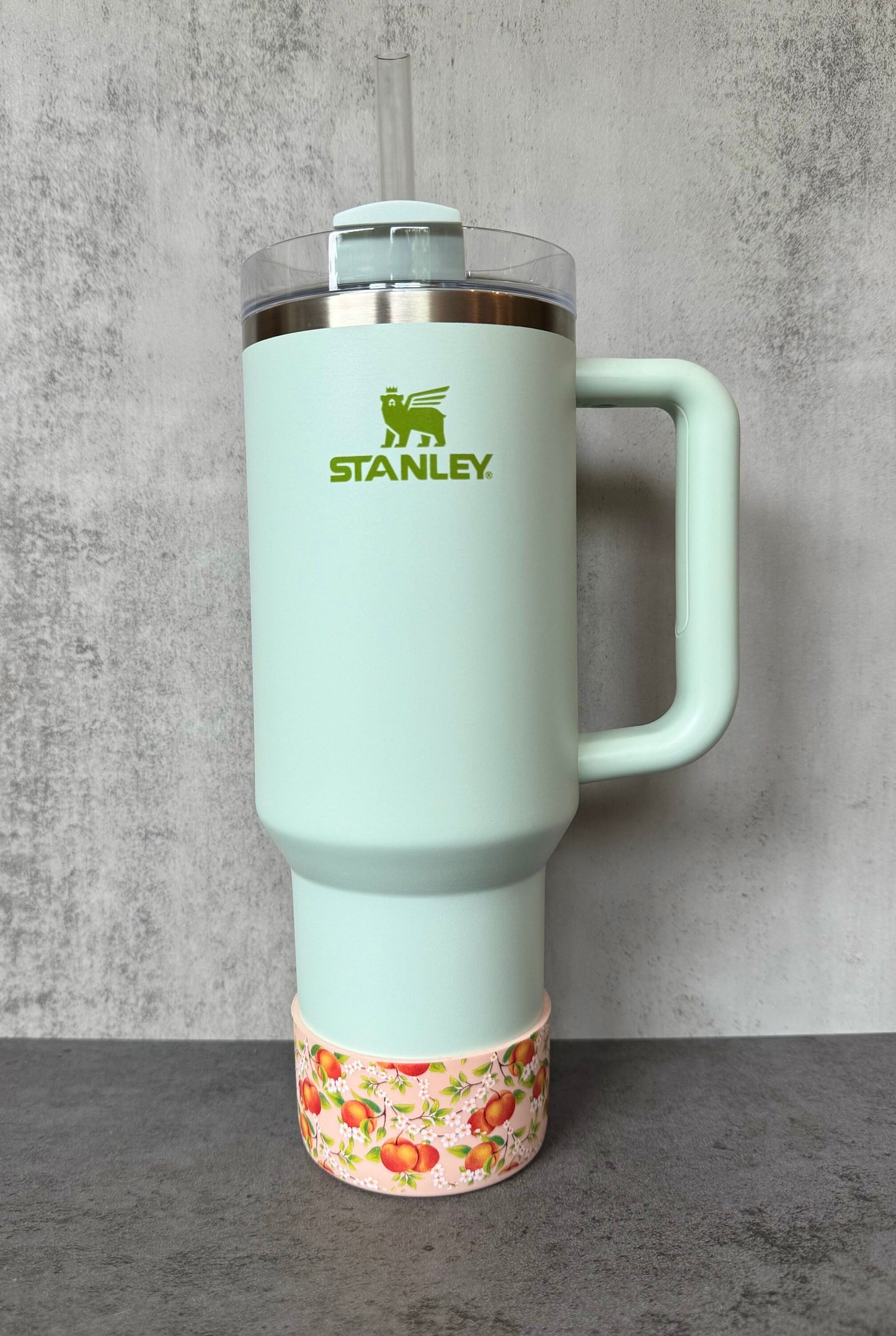 Peach Blossoms - Silicone Stanley Tumbler Boot 20-40oz