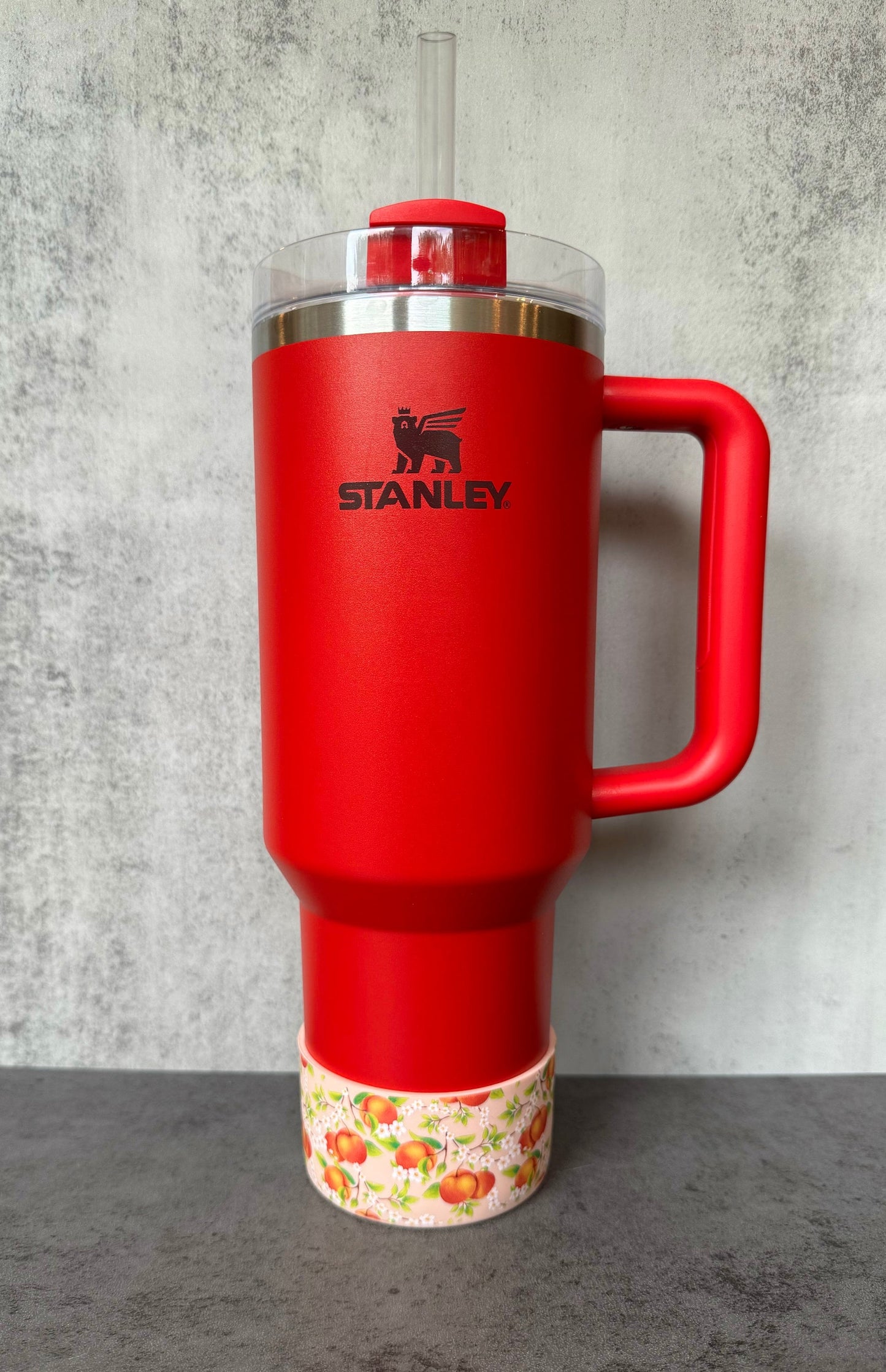 Peach Blossoms - Silicone Stanley Tumbler Boot 20-40oz