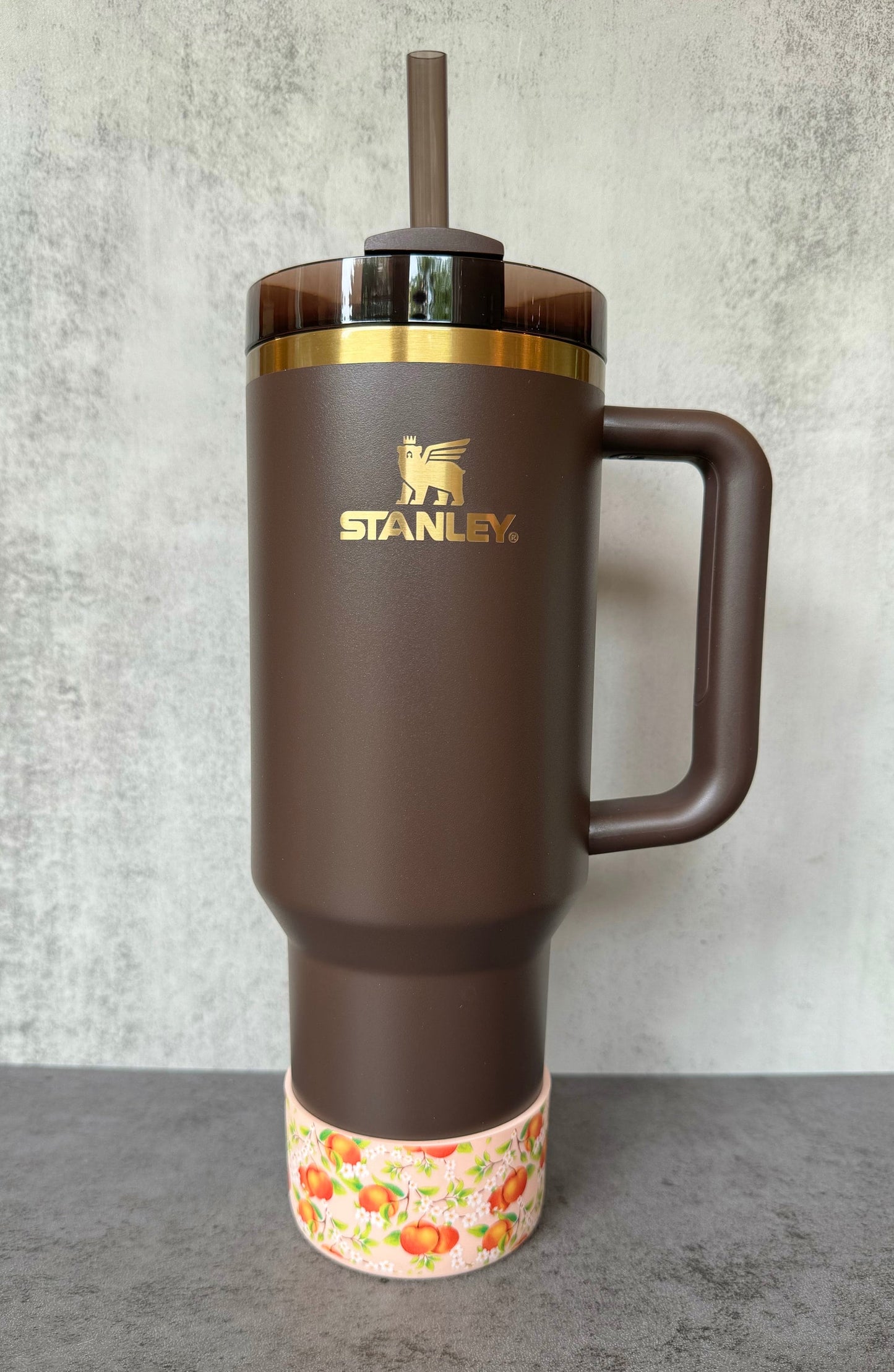 Peach Blossoms - Silicone Stanley Tumbler Boot 20-40oz