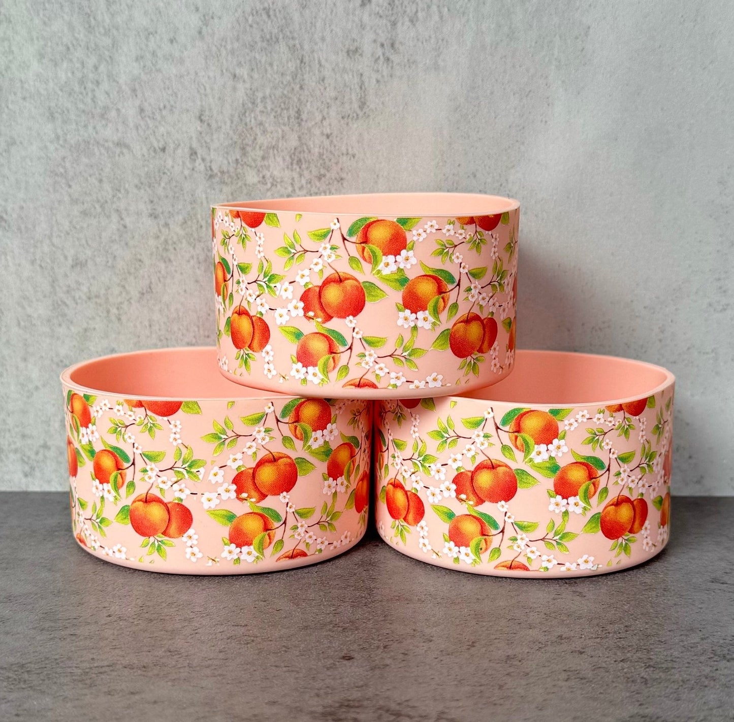 Peach Blossoms - Silicone Stanley Tumbler Boot 20-40oz
