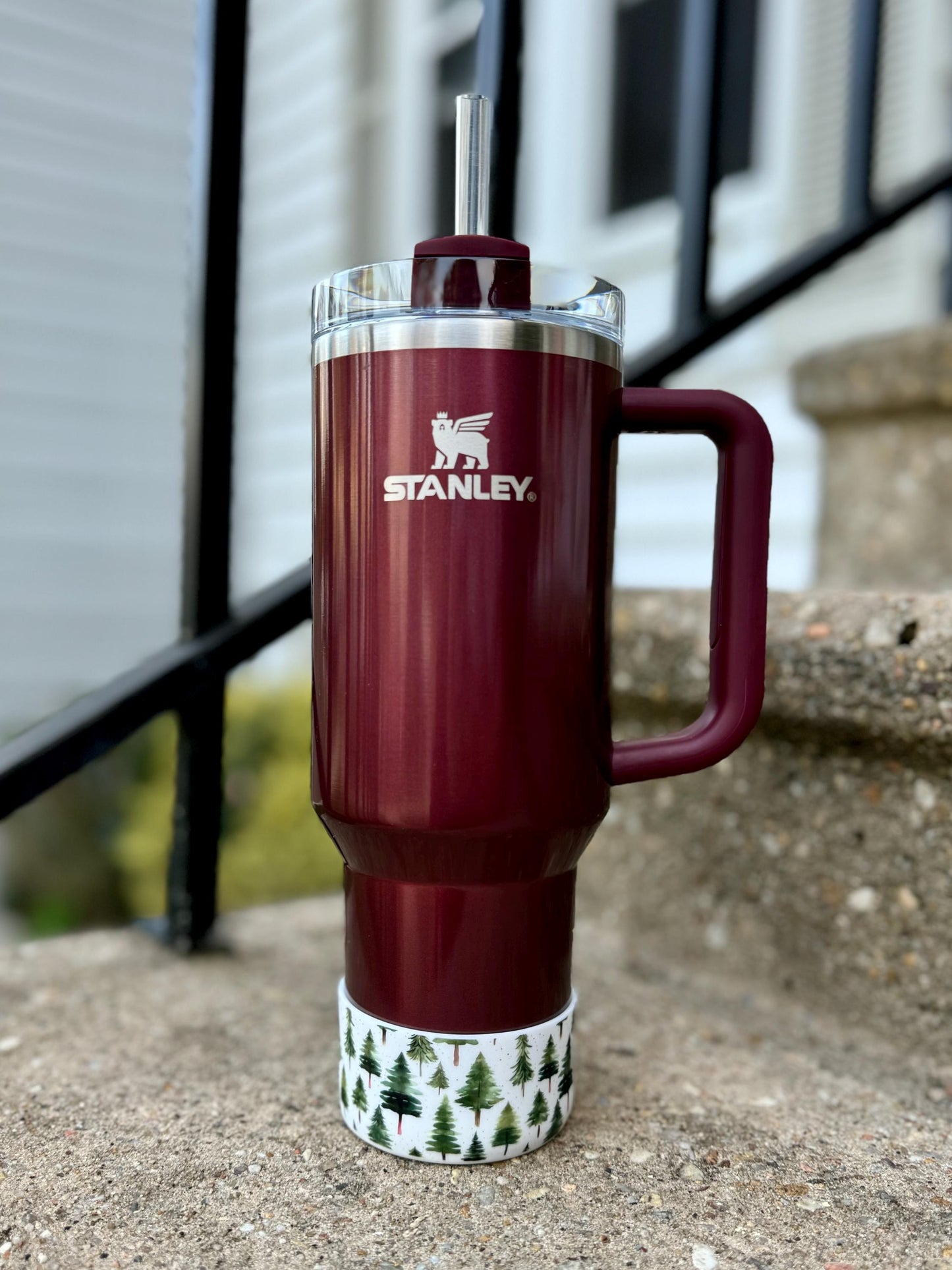 Winter Evergreens - Silicone Stanley Tumbler Boot 20-40oz