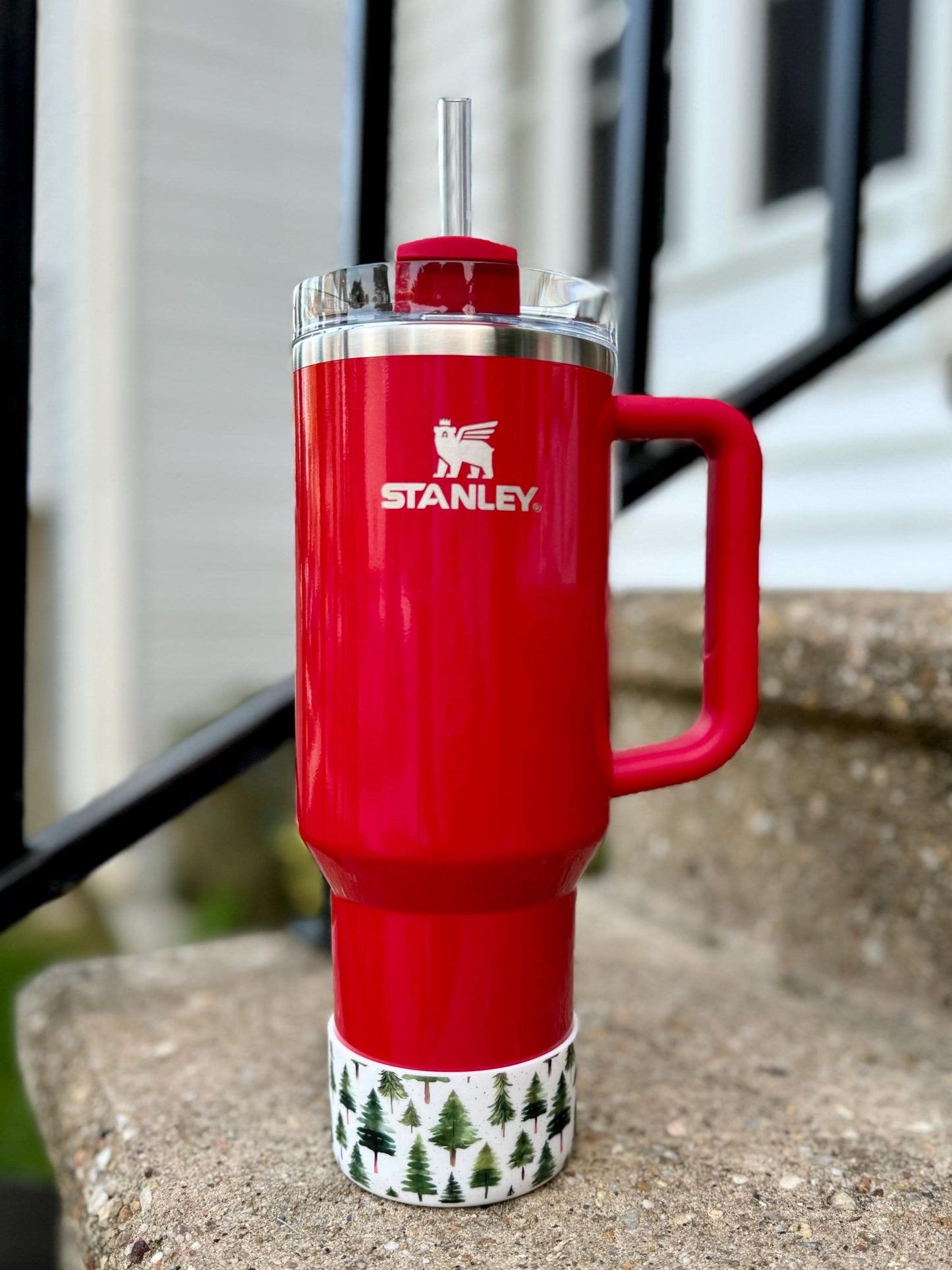 Winter Evergreens - Silicone Stanley Tumbler Boot 20-40oz