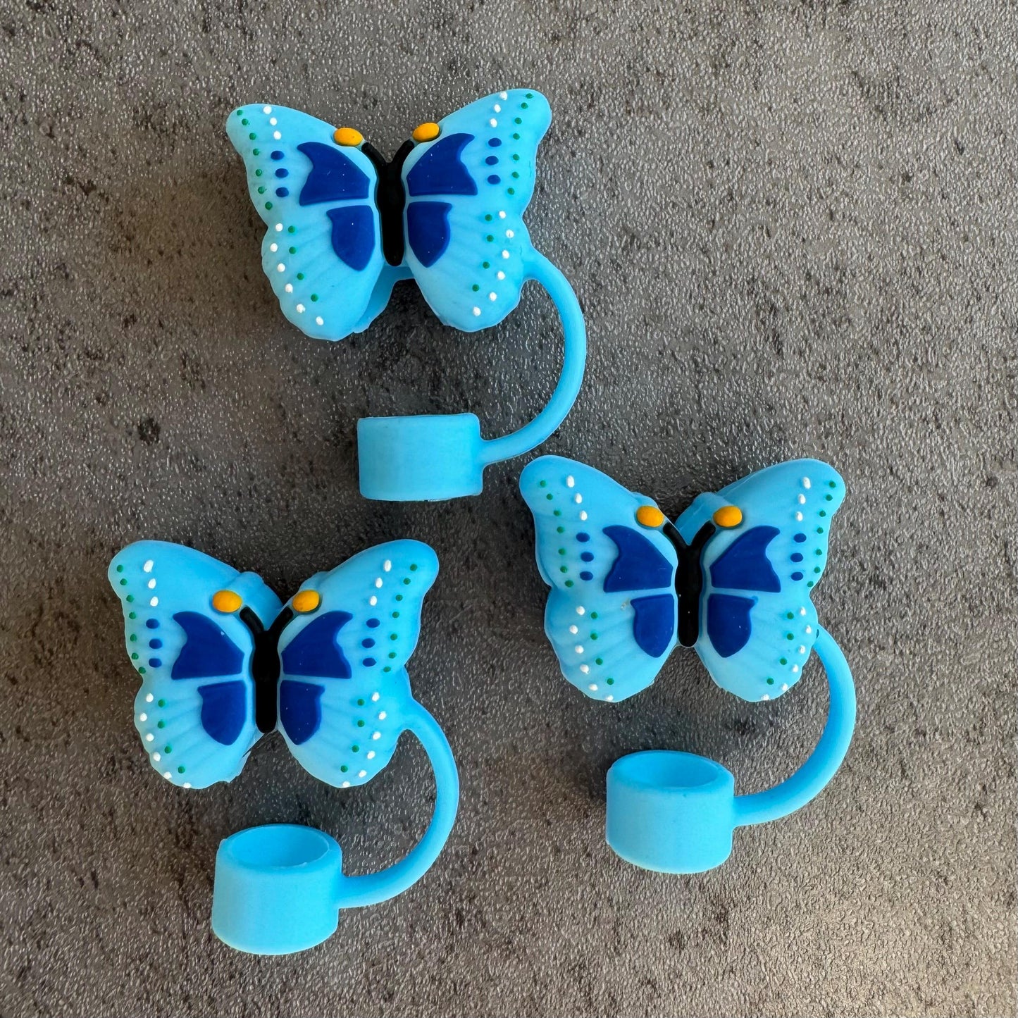 3D Butterflies 10mm Straw Topper