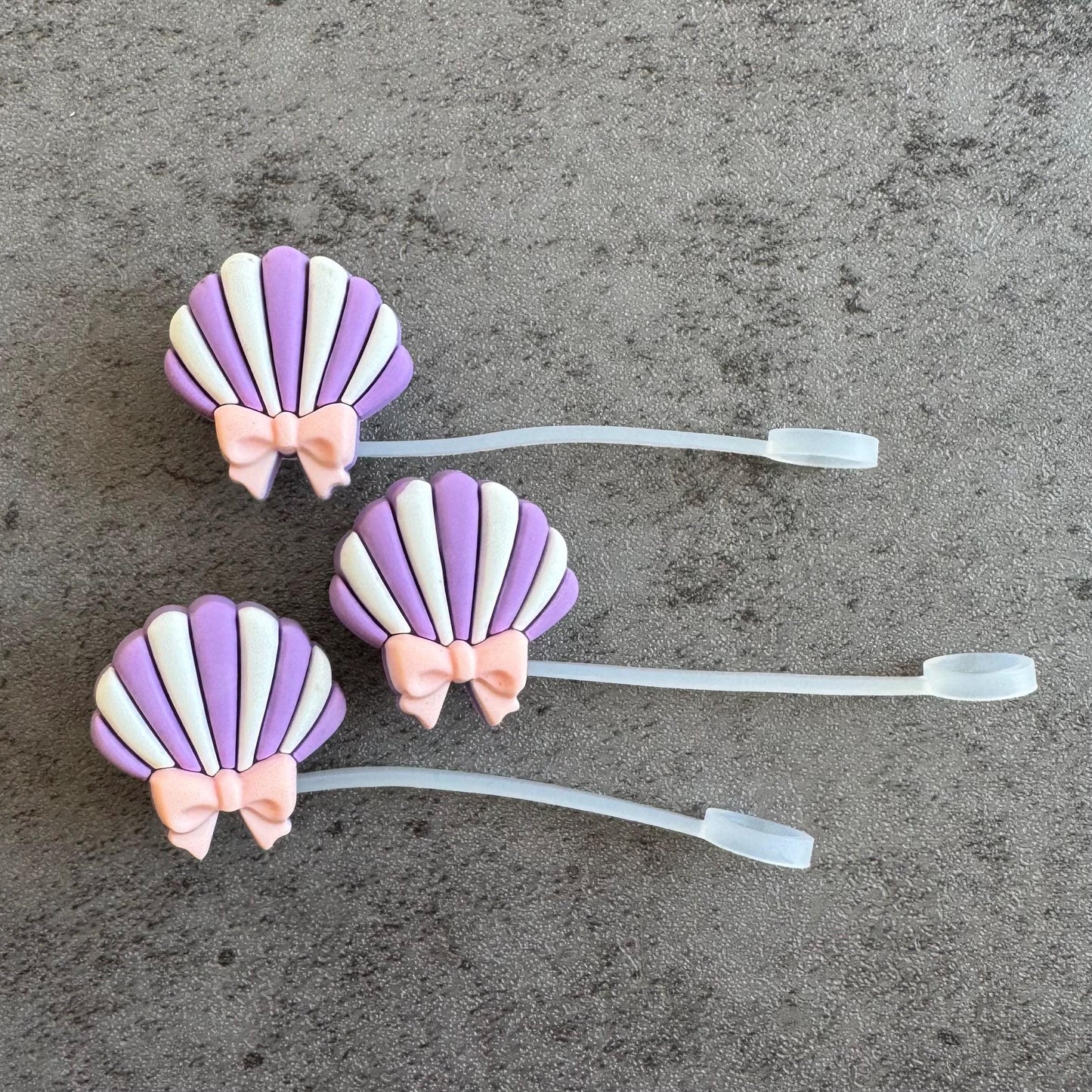 Coquette Seashells 10mm Straw Topper