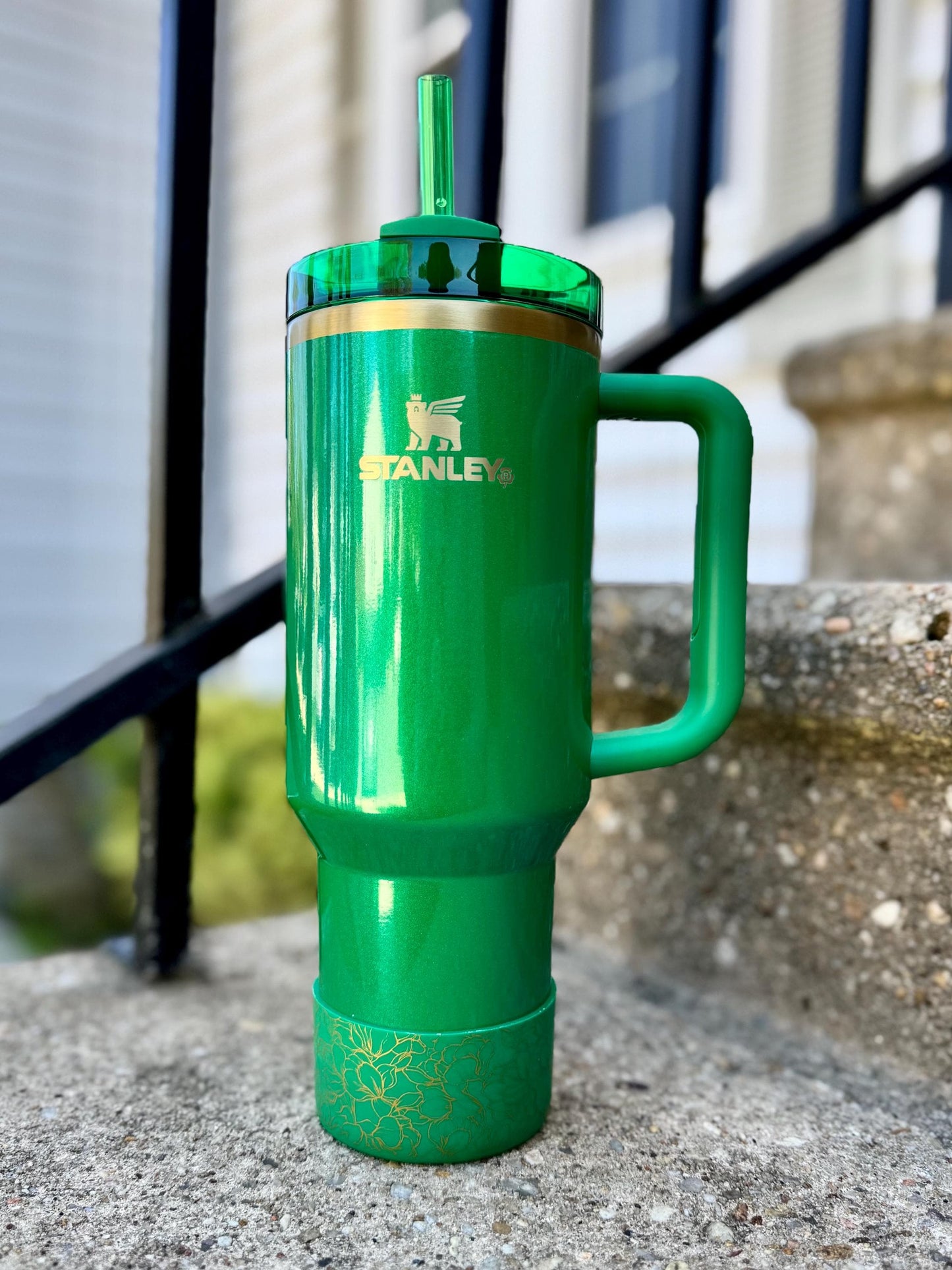 Vintage Magnolia EMERALD - Silicone Tumbler Boot 20-40oz