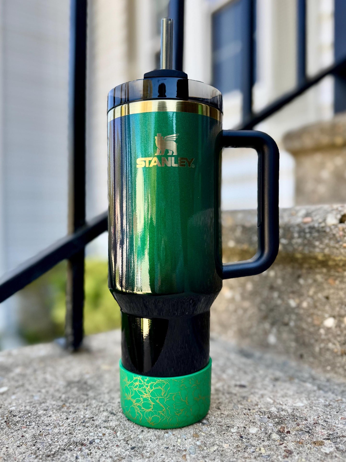 Vintage Magnolia EMERALD - Silicone Tumbler Boot 20-40oz