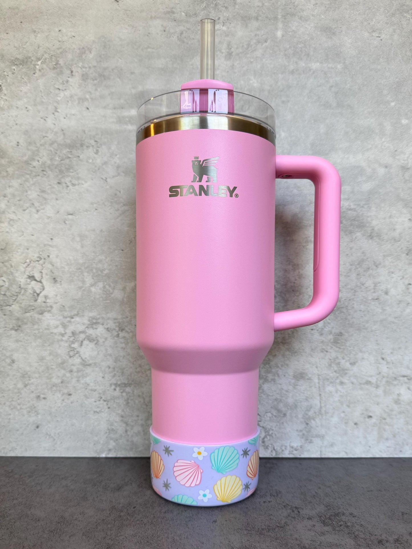 Summer Seashells - Silicone Stanley Tumbler Boot 20-40oz