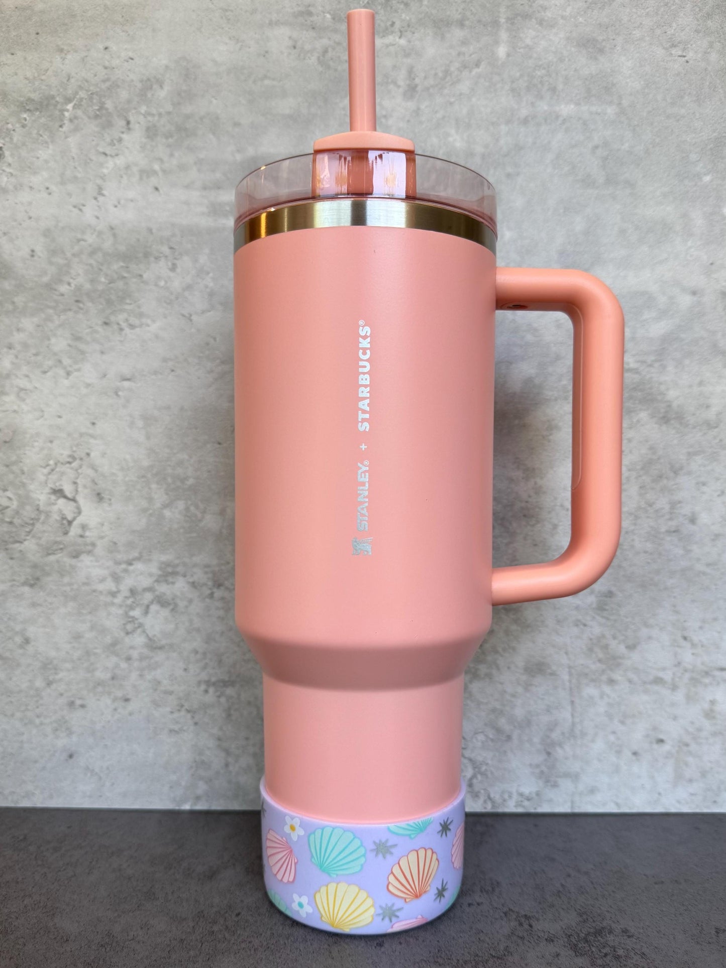 Summer Seashells - Silicone Stanley Tumbler Boot 20-40oz
