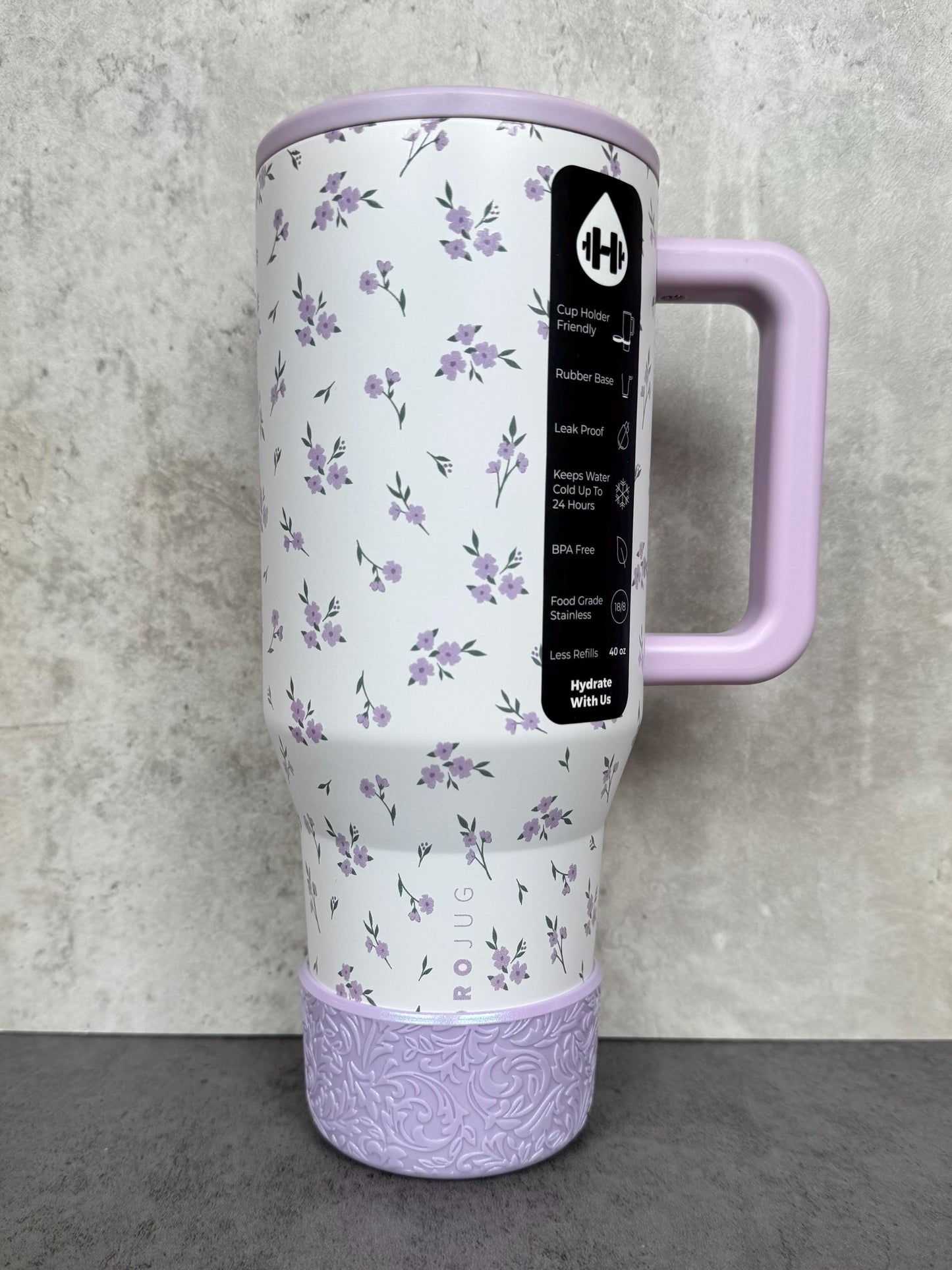 The Baroque Collection - Iris Shimmer - Silicone Stanley Tumbler Boot 20-40oz