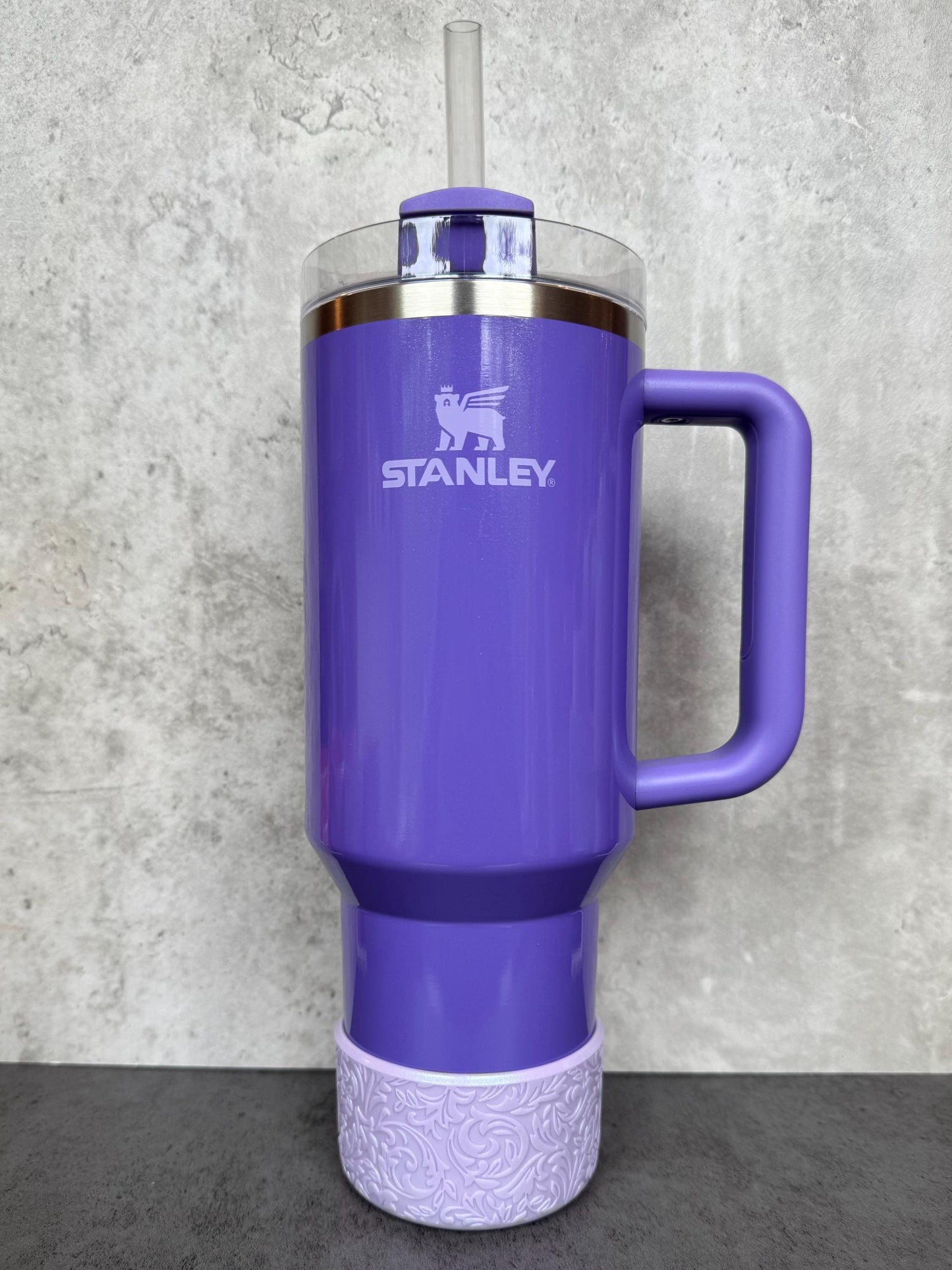 The Baroque Collection - Iris Shimmer - Silicone Stanley Tumbler Boot 20-40oz