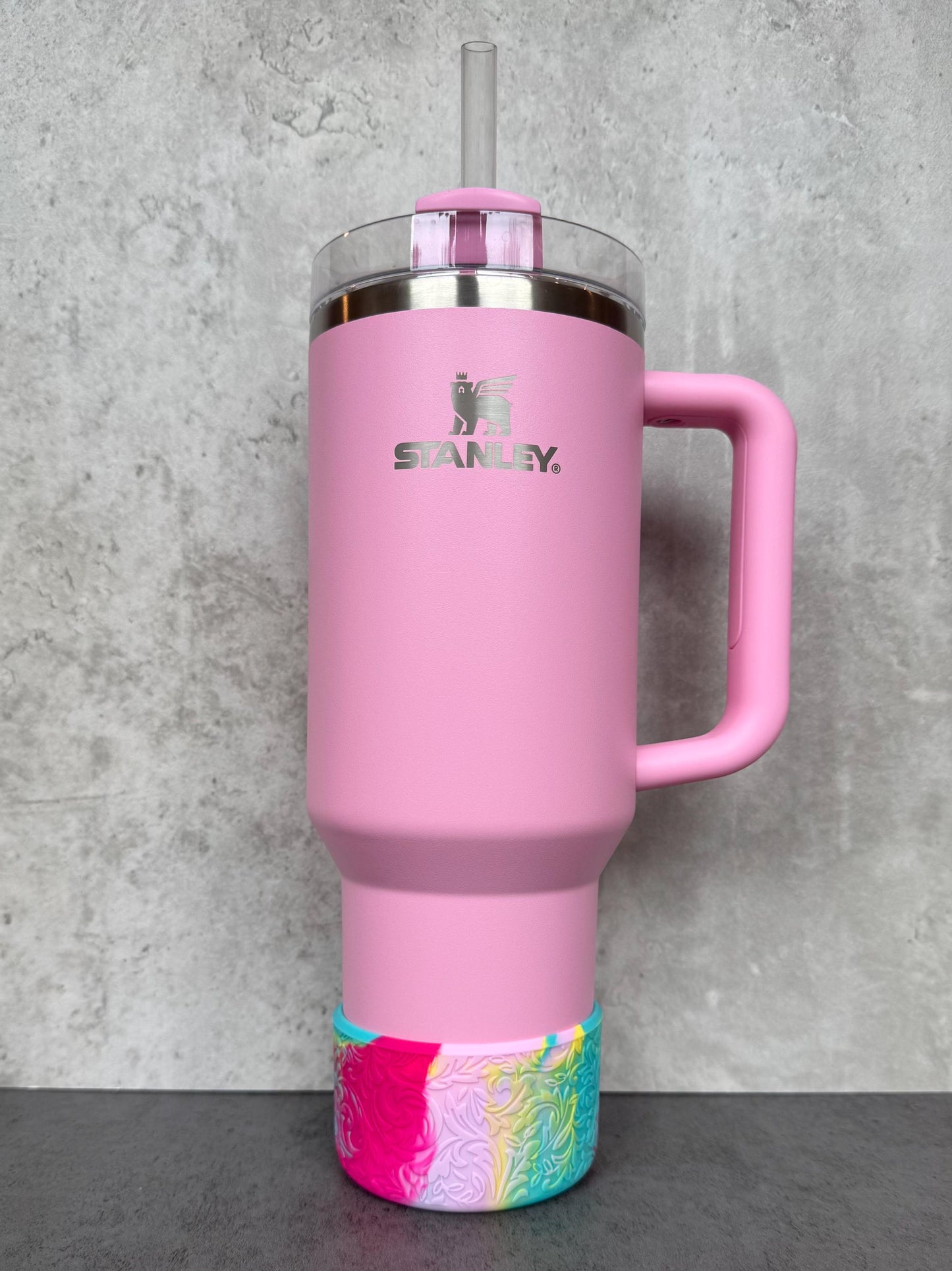 The Baroque Collection - Tropical Summer Blend - Silicone Stanley Tumbler Boot 20-40oz