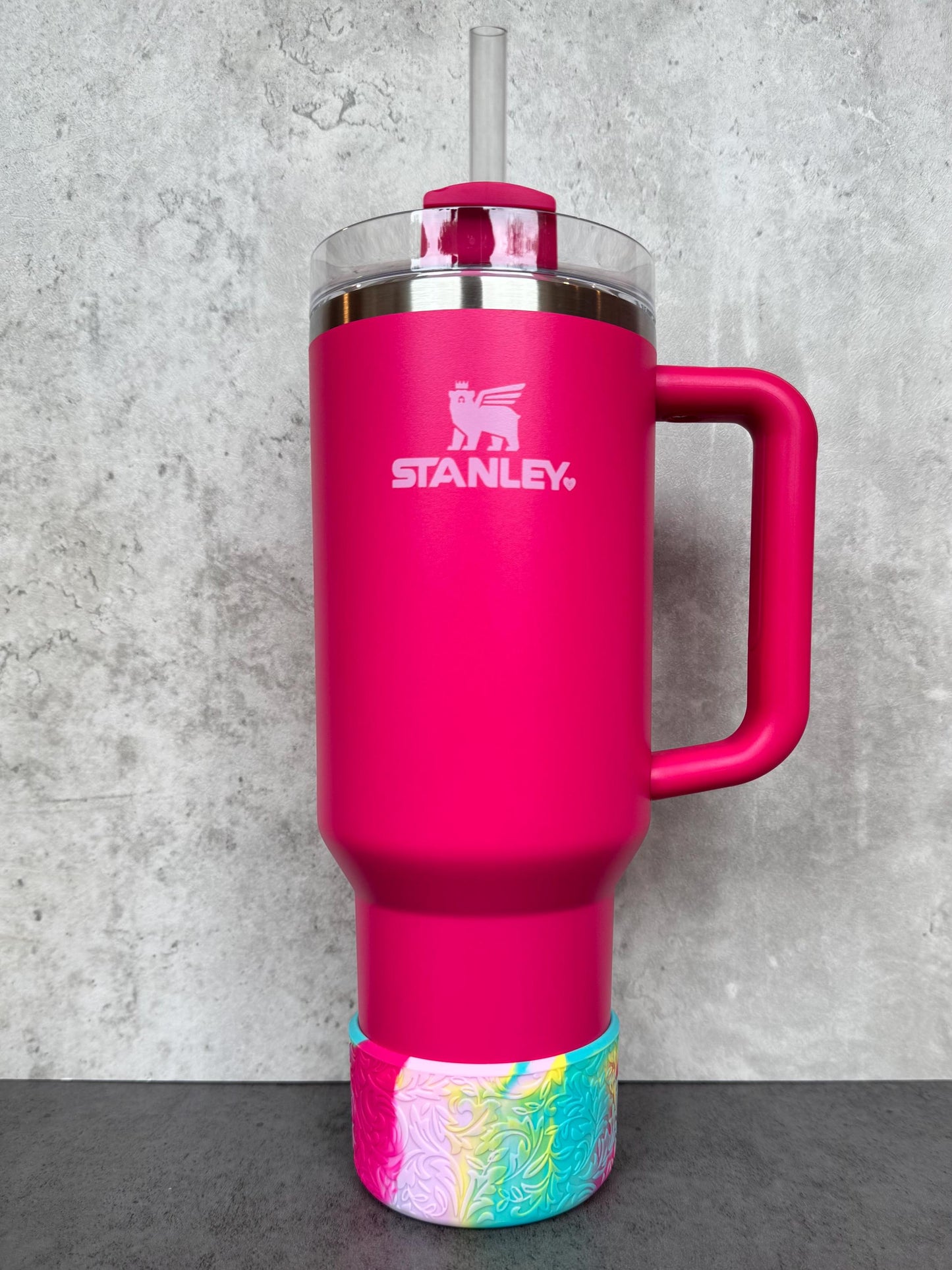 The Baroque Collection - Tropical Summer Blend - Silicone Stanley Tumbler Boot 20-40oz