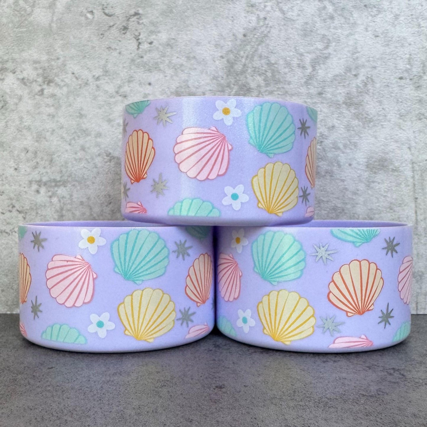Summer Seashells - Silicone Stanley Tumbler Boot 20-40oz