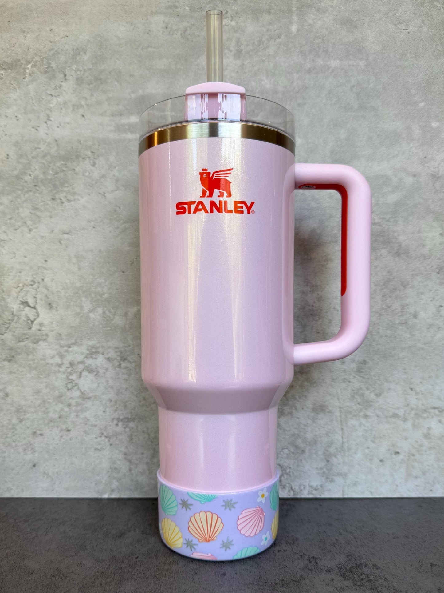Summer Seashells - Silicone Stanley Tumbler Boot 20-40oz