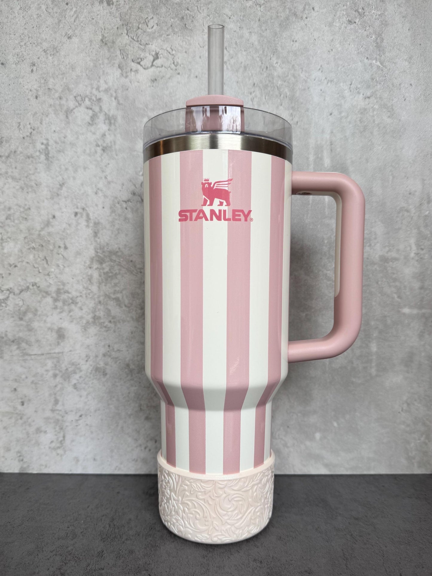 The Baroque Collection - Champagne Shimmer - Silicone Stanley Tumbler Boot 20-40oz