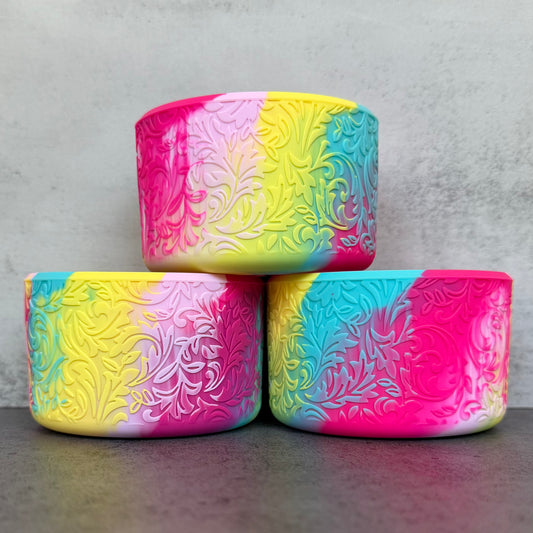 The Baroque Collection - Tropical Summer Blend - Silicone Tumbler Boot 20-40oz