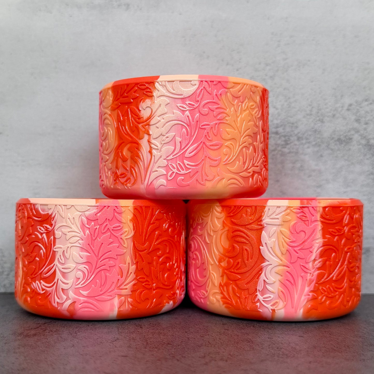 The Baroque Collection - Juicy Nectarine Blend - Silicone Tumbler Boot 20-40oz