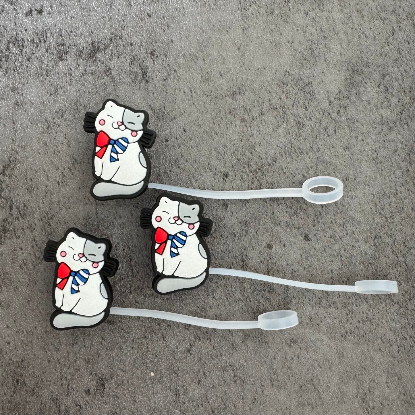 Patriotic Kitty 10mm Straw Topper