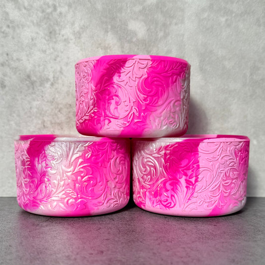 The Baroque Collection - Raspberry Ripple - Silicone Tumbler Boot 20-40oz