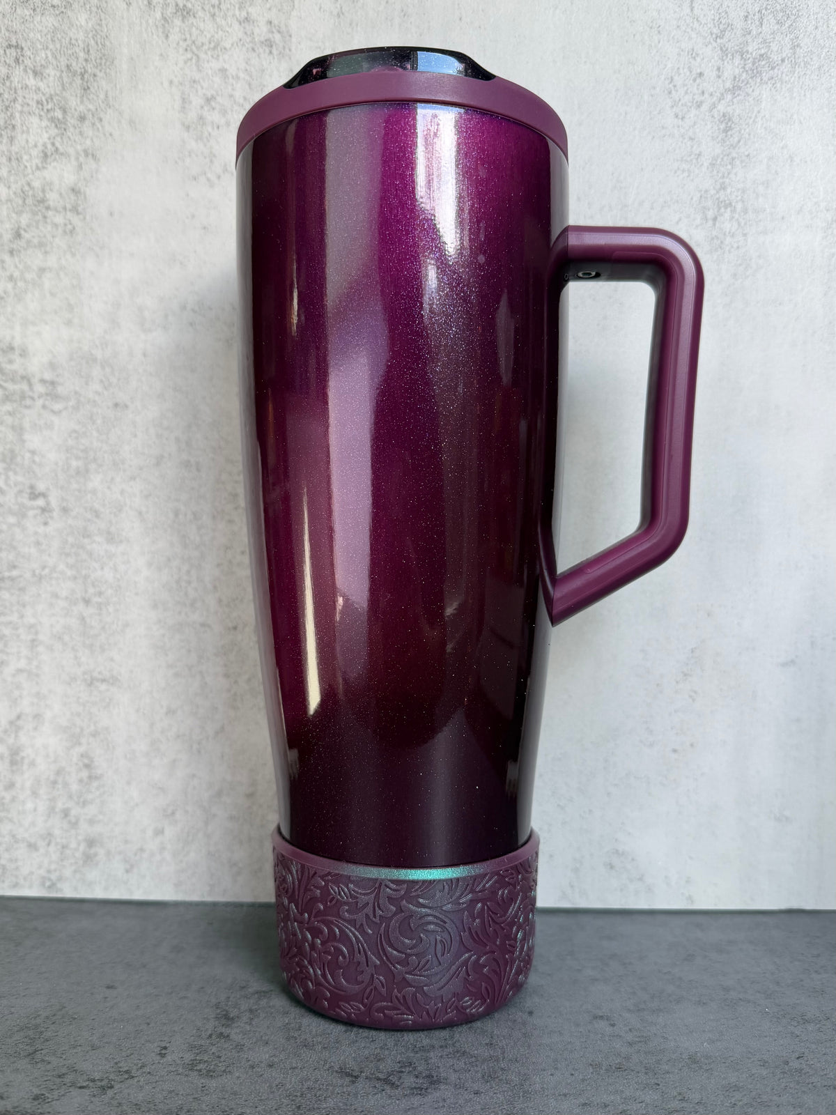 The Baroque Collection - Plum - Silicone Tumbler Boot 20-40oz