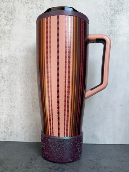 The Baroque Collection - Plum - Silicone Tumbler Boot 20-40oz