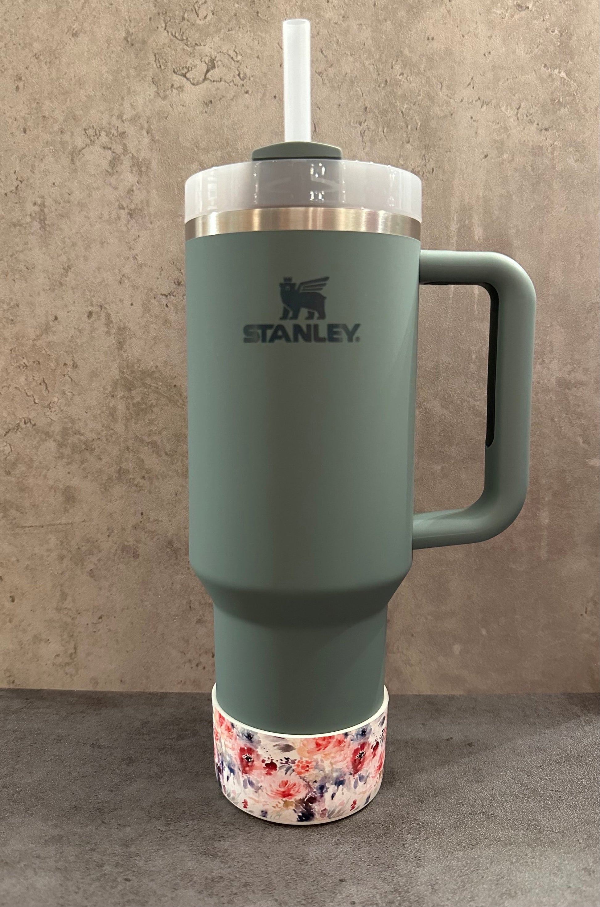 Farmhouse Floral - Silicone Stanley Tumbler Boot 20-40oz