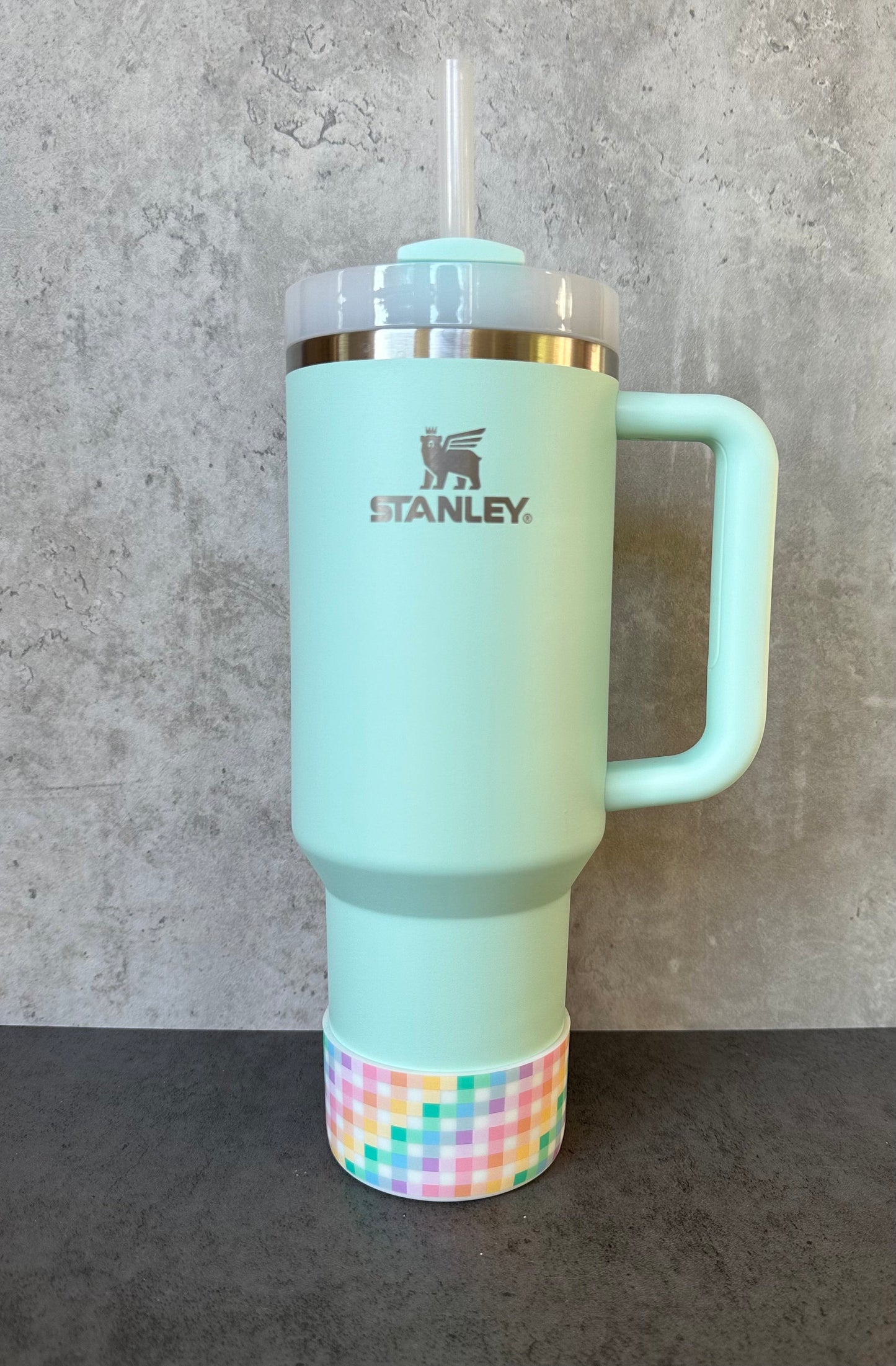Pastel Picnic - Silicone Stanley Tumbler Boot 20-40oz