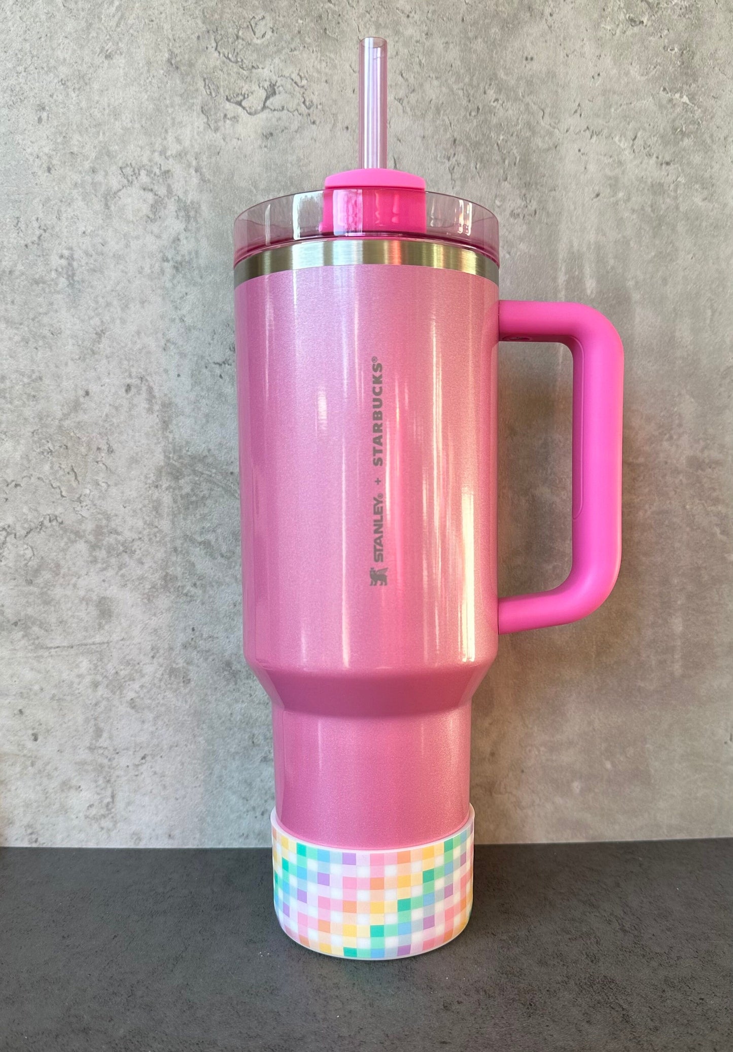 Pastel Picnic - Silicone Stanley Tumbler Boot 20-40oz