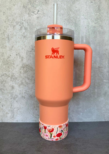 Carnelian Floral - Silicone Stanley Tumbler Boot 20-40oz