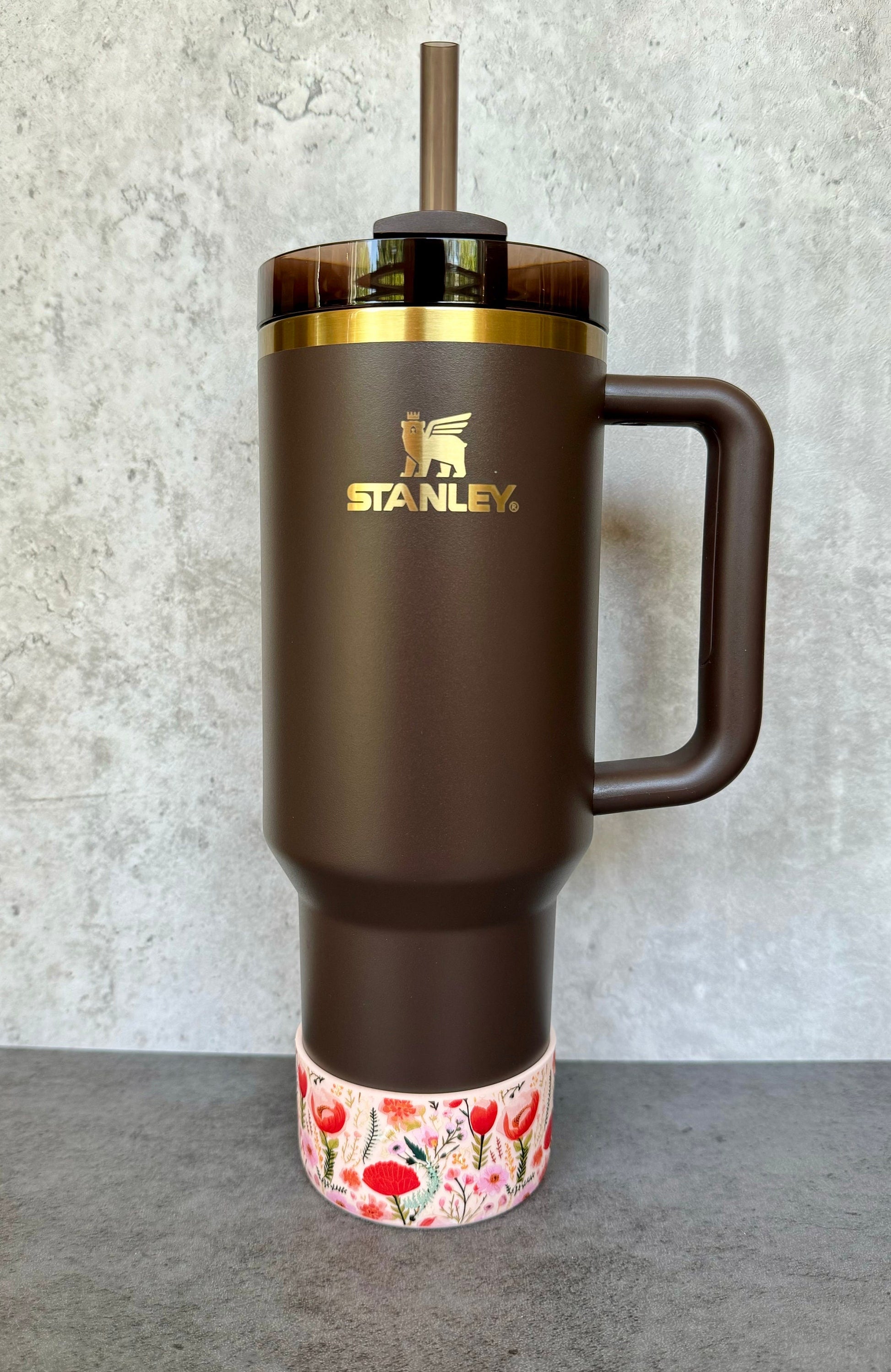 Carnelian Floral - Silicone Stanley Tumbler Boot 20-40oz