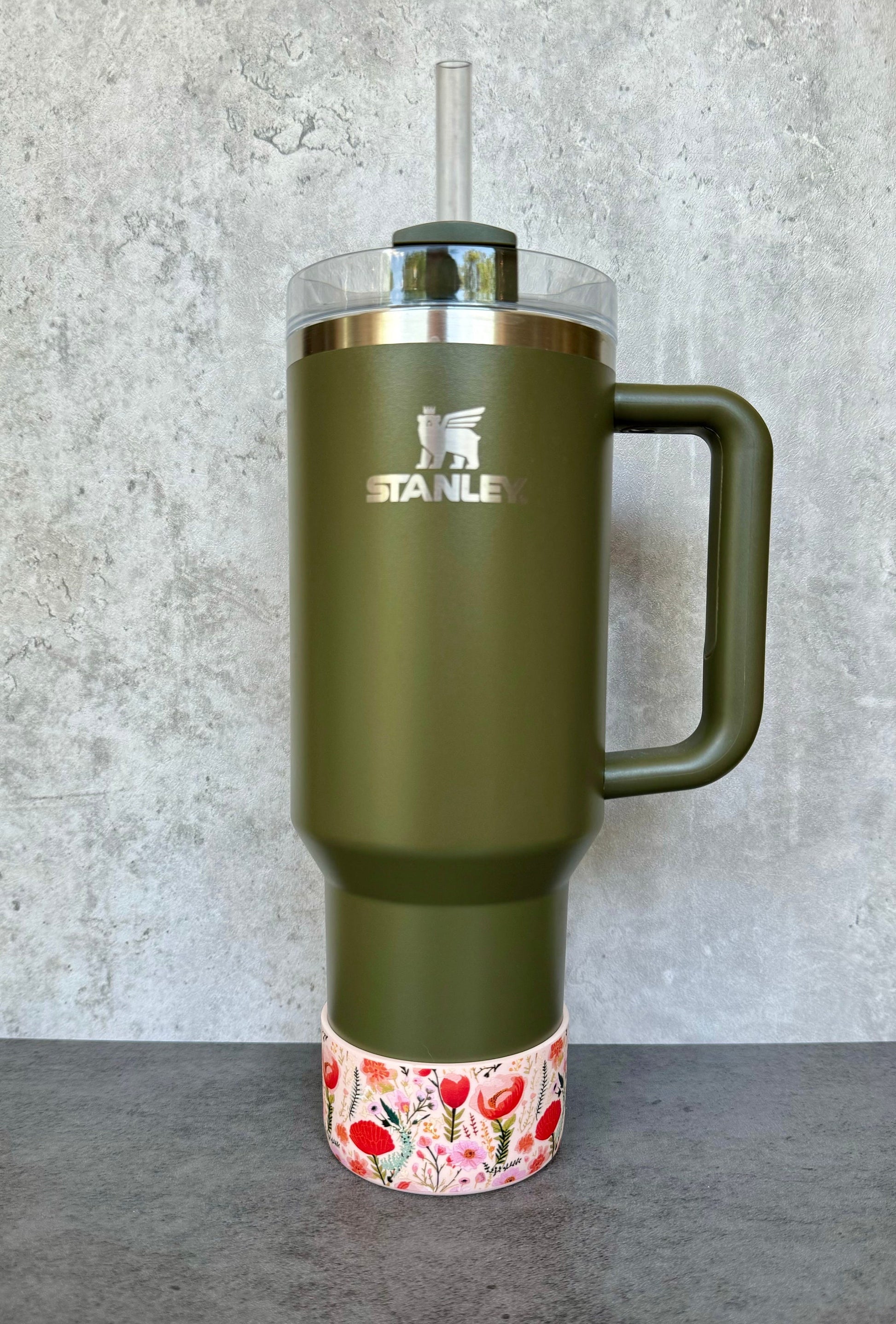 Carnelian Floral - Silicone Stanley Tumbler Boot 20-40oz