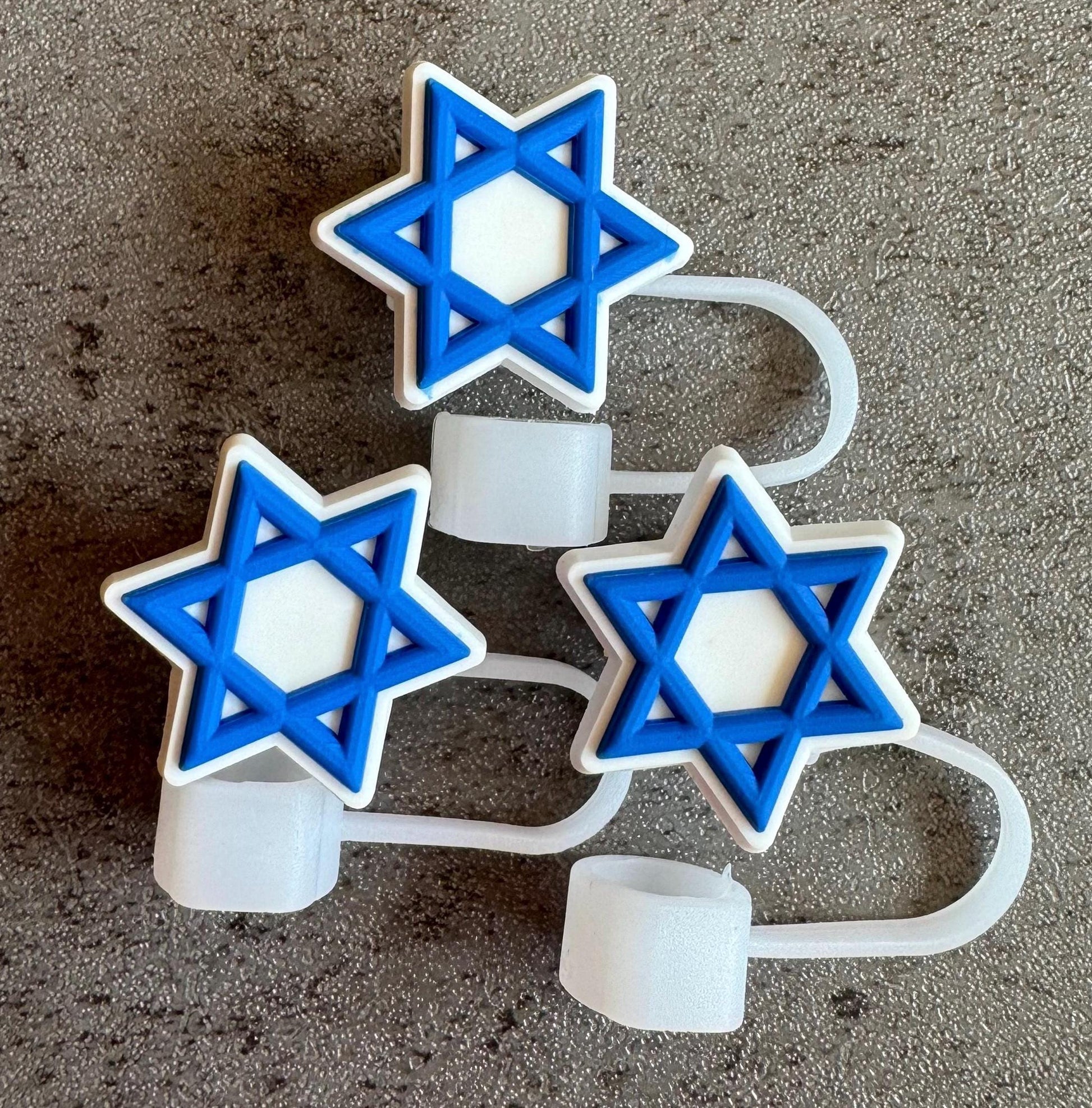 Star of David 10mm Straw Topper