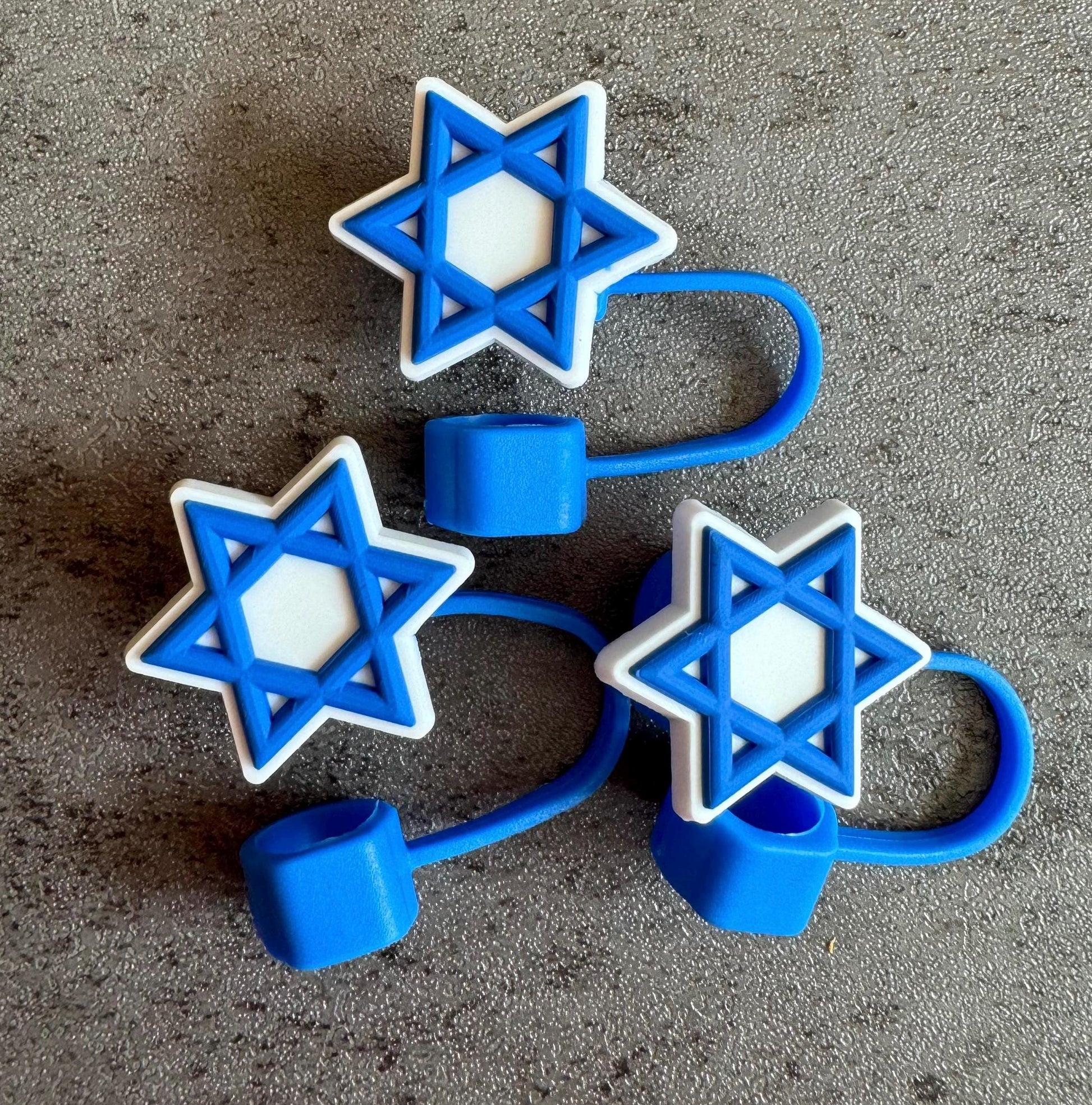 Star of David 10mm Straw Topper
