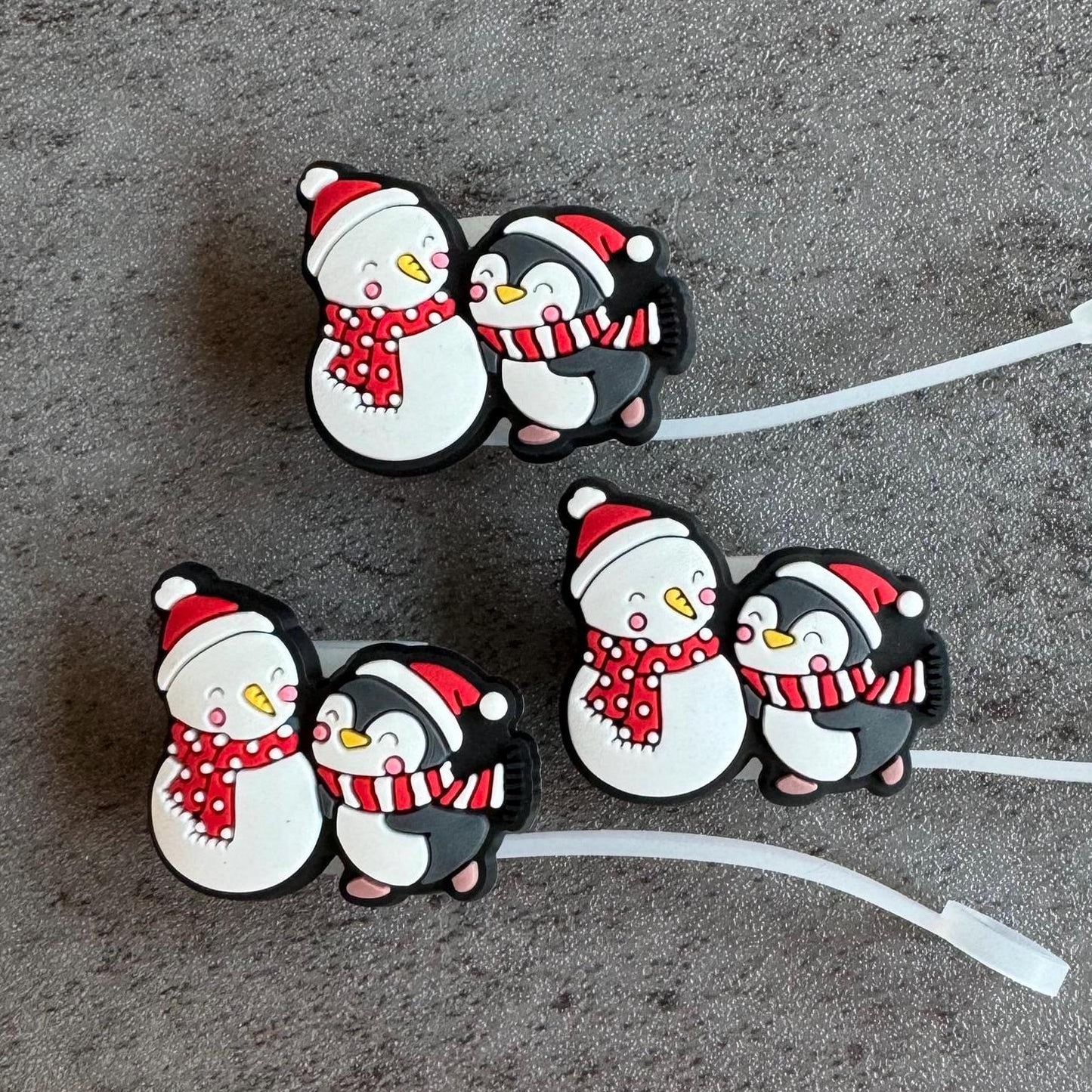 Snow Day Besties 10mm Straw Topper