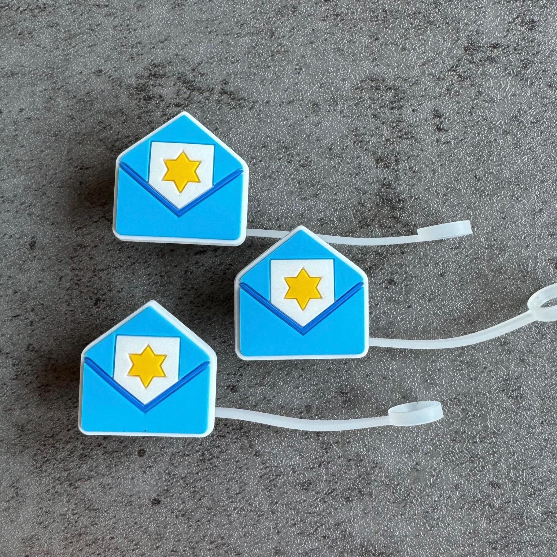 Hanukkah Card 10mm Straw Topper