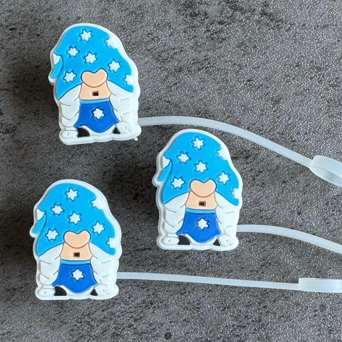 Hanukkah Gnomes 10mm Straw Topper