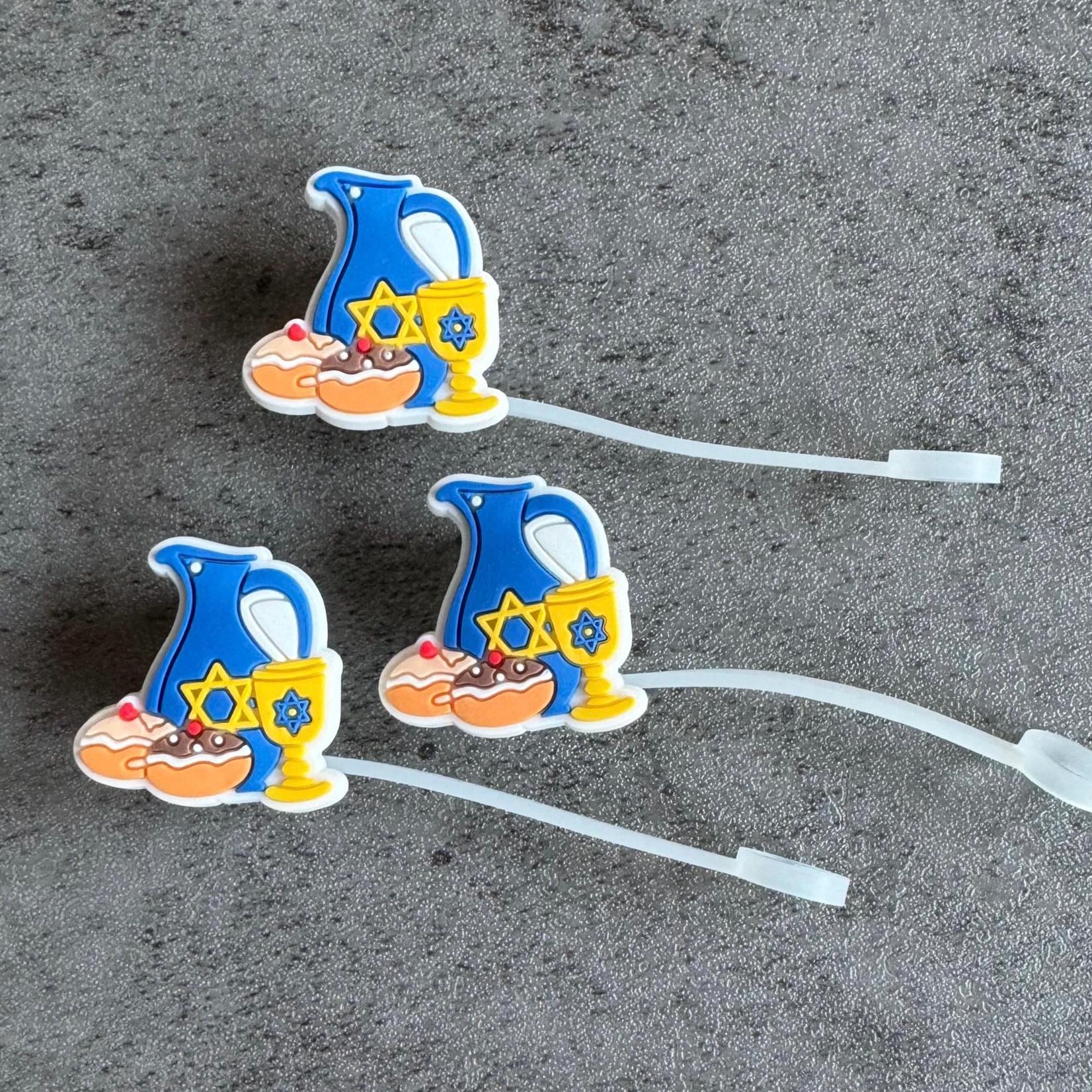 Hanukkah Blessings 10mm Straw Topper