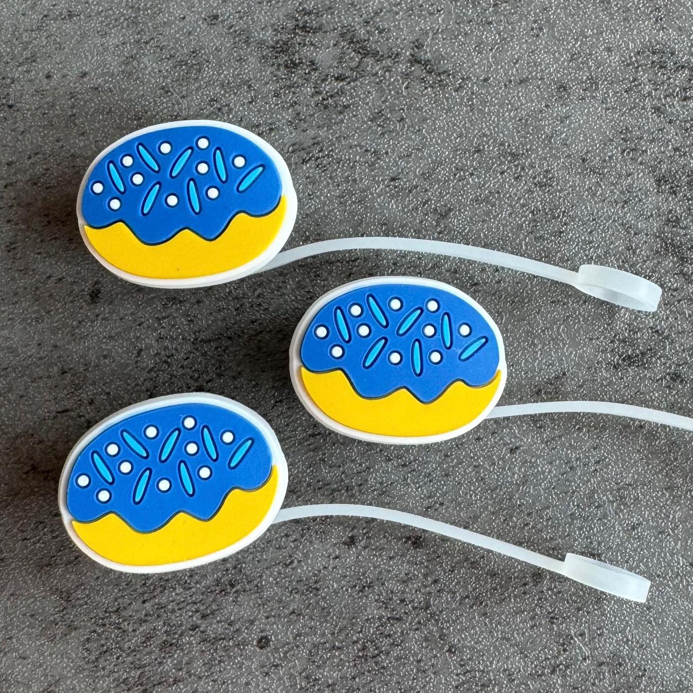 Hanukkah Sufganiyot 10mm Straw Topper