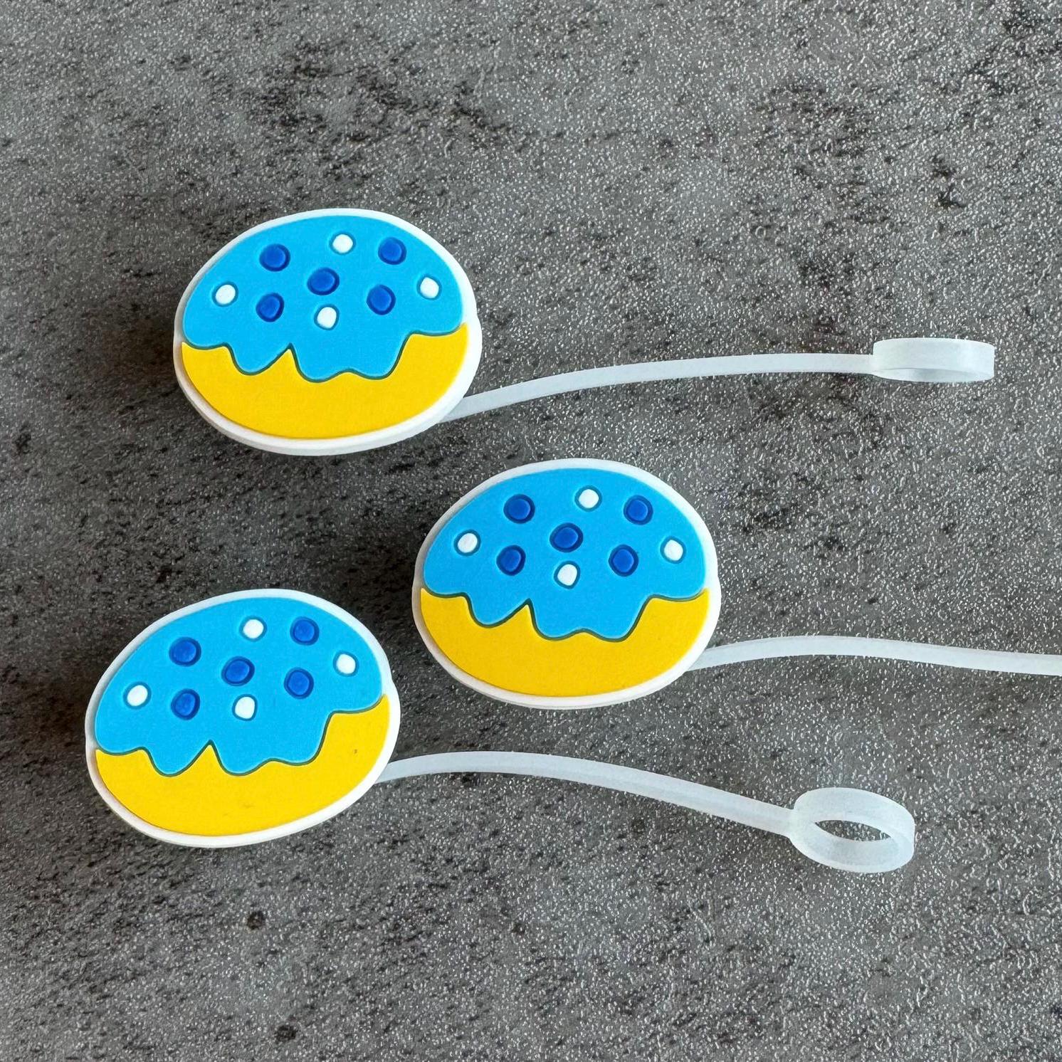Hanukkah Sufganiyot 10mm Straw Topper