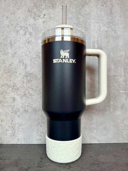 The Baroque Collection - Crème - Silicone Stanley Tumbler Boot 20-40oz