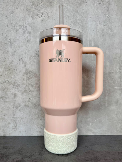 The Baroque Collection - Crème - Silicone Stanley Tumbler Boot 20-40oz