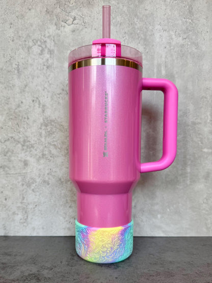 The Baroque Collection - Pastel Blend Shimmer - Silicone Tumbler Boot 20-40oz
