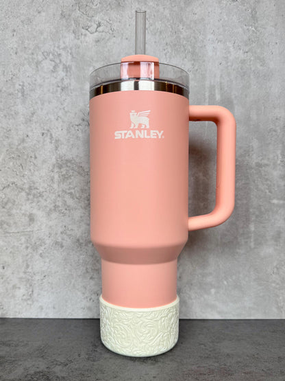 The Baroque Collection - Crème Shimmer - Silicone Tumbler Boot 20-40oz