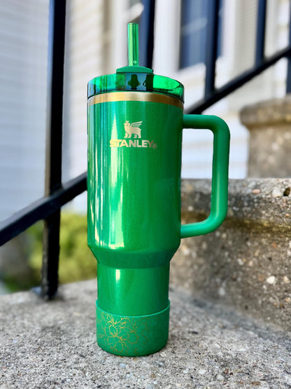 Vintage Magnolia EMERALD - Silicone Tumbler Boot 20-40oz