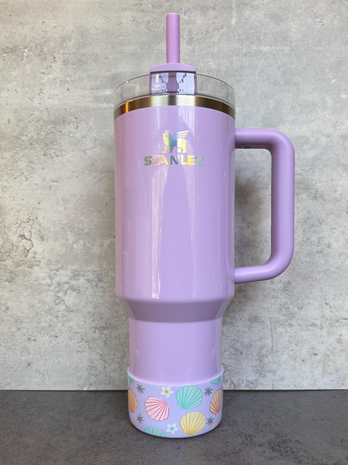 Summer Seashells - Silicone Stanley Tumbler Boot 20-40oz
