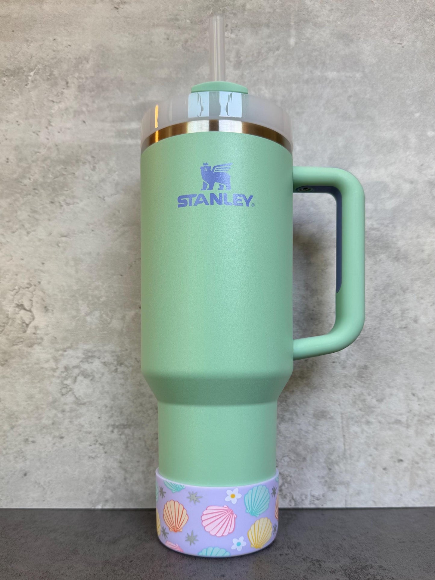 Summer Seashells - Silicone Stanley Tumbler Boot 20-40oz