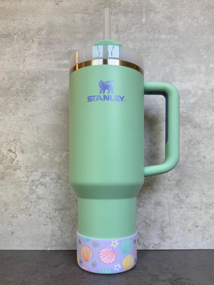 Summer Seashells - Silicone Stanley Tumbler Boot 20-40oz